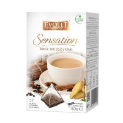 Ceai negru Spicy Chai Sensation piramide 20x2g - EVOLET