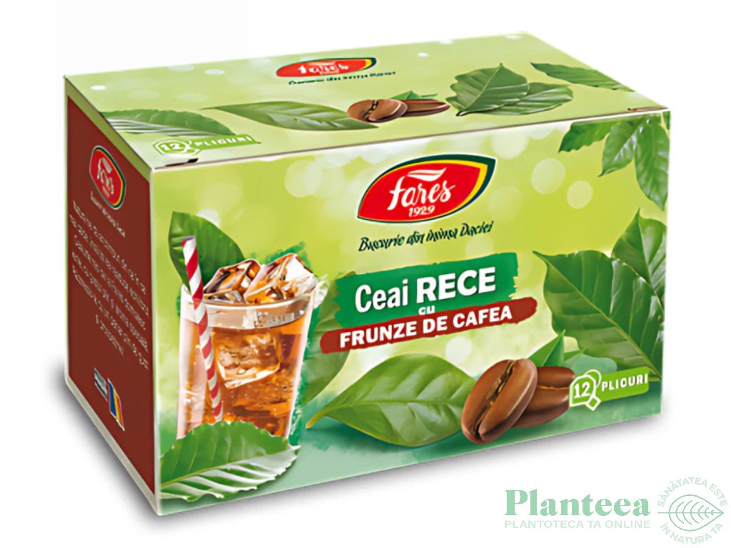 Ceai rece frunze cafea 12dz - FARES