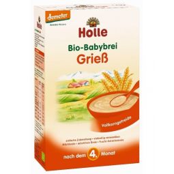 Porridge gris integral bebe +4luni eco 250g - HOLLE