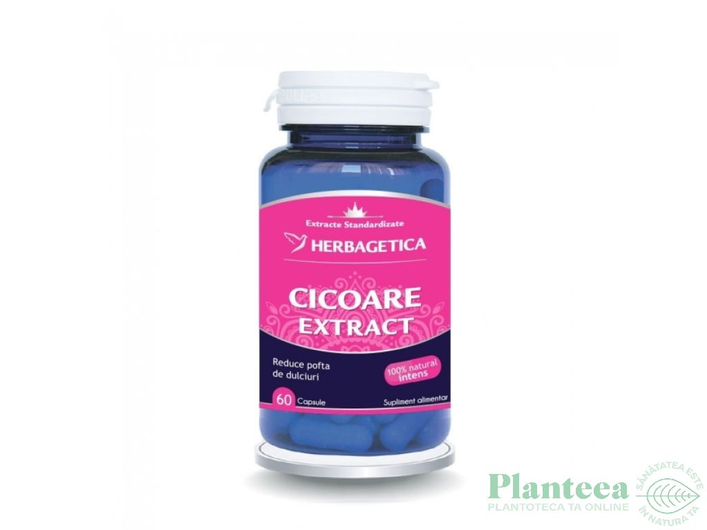 Cicoare extract 2x60cps - HERBAGETICA