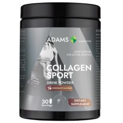 Pulbere colagen Sport ciocolata Active Line 30portii 600g - ADAMS SUPPLEMENTS