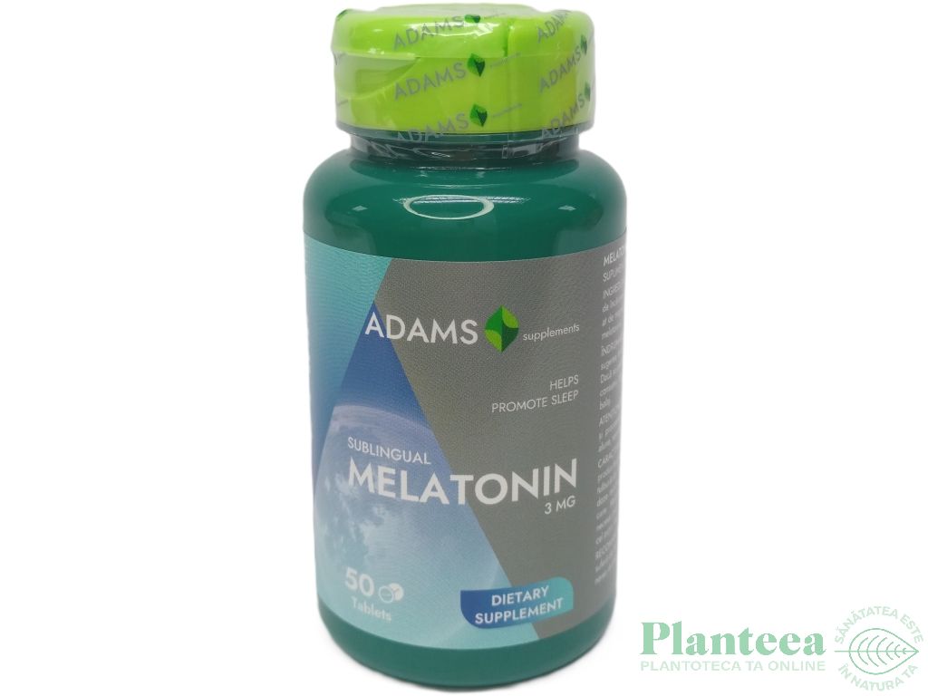 Melatonina 3mg 50cp - ADAMS SUPPLEMENTS