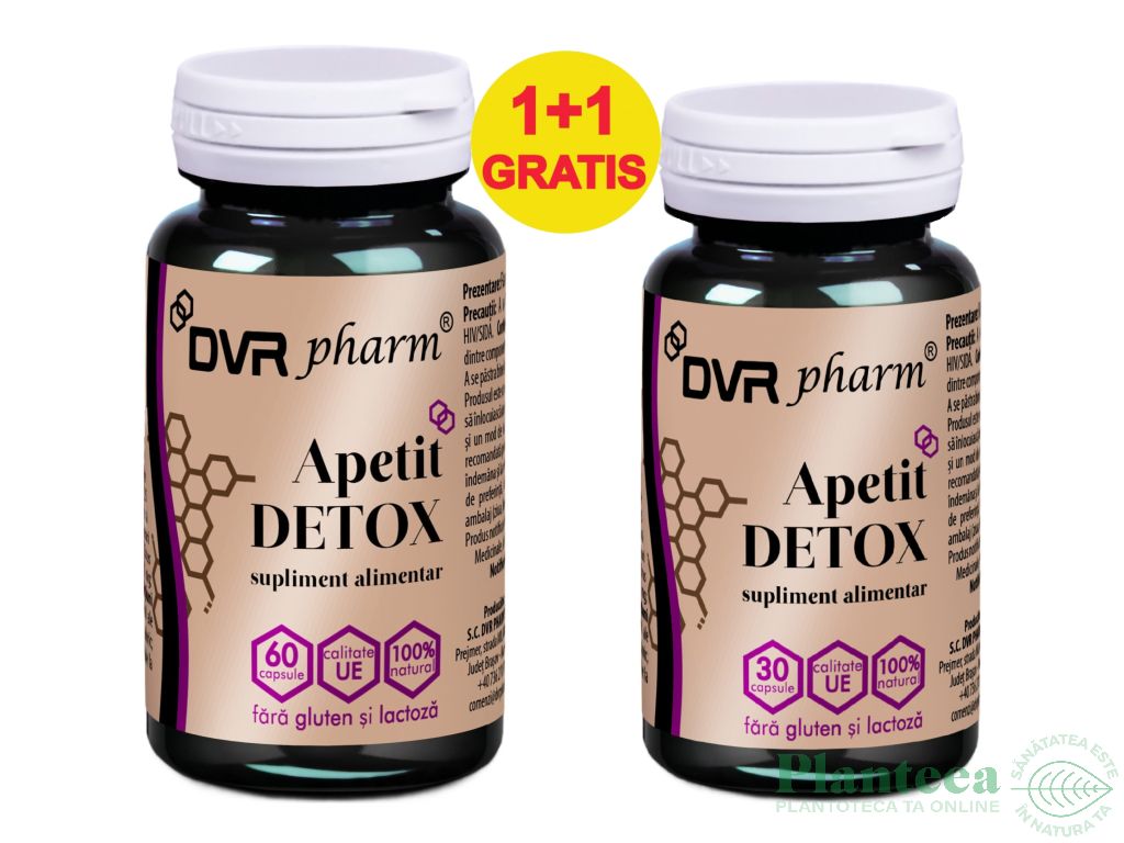 Pachet Apetit Detox 60+30cps - DVR PHARM