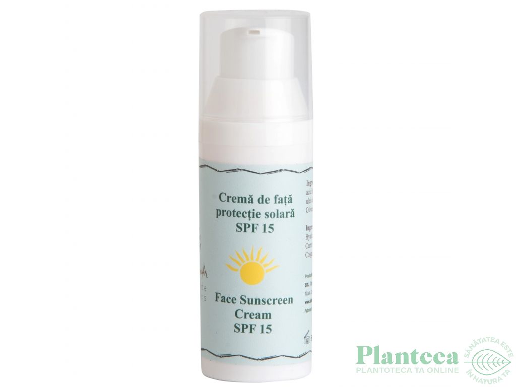 Crema fata protectie solara spf15 50ml - ALINA ZAMFIR