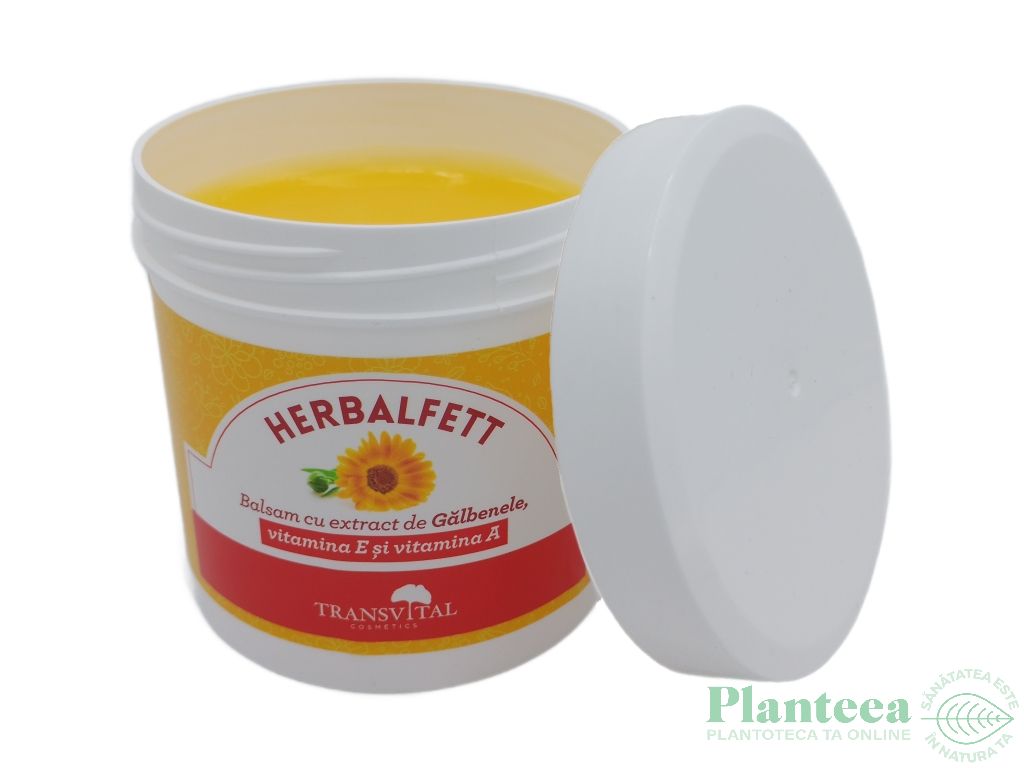 Balsam galbenele vitamine E A Herbalfett 250ml - TRANSVITAL