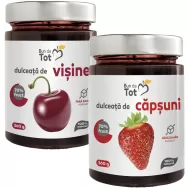 Pachet 2 Dulceturi [Visine+Capsuni] fara zahar 2x360g - BUN DE TOT