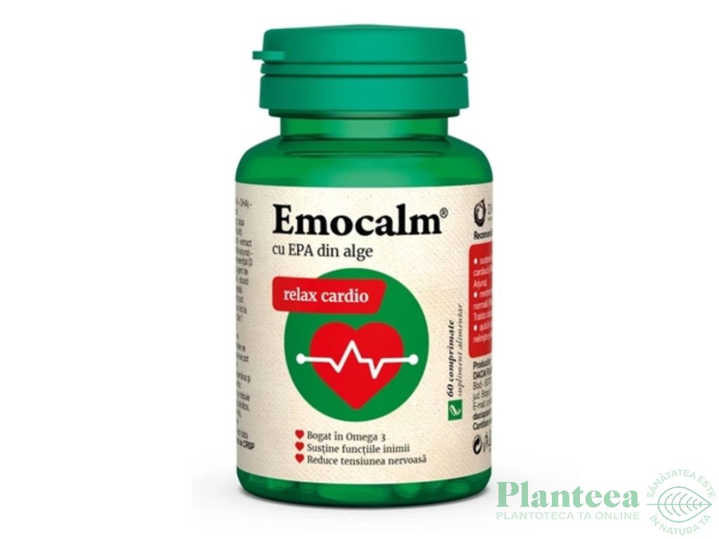 EmoCalm EPA alge RelaxCardio 60cp - DACIA PLANT