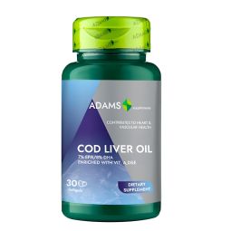 Cod liver oil 1000mg 30cps - ADAMS SUPPLEMENTS