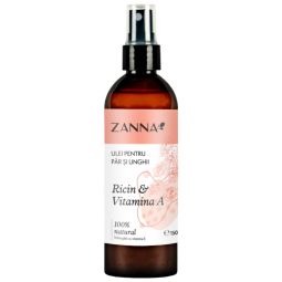 Ulei par unghii ricin vitamina A spray 150ml - ZANNA