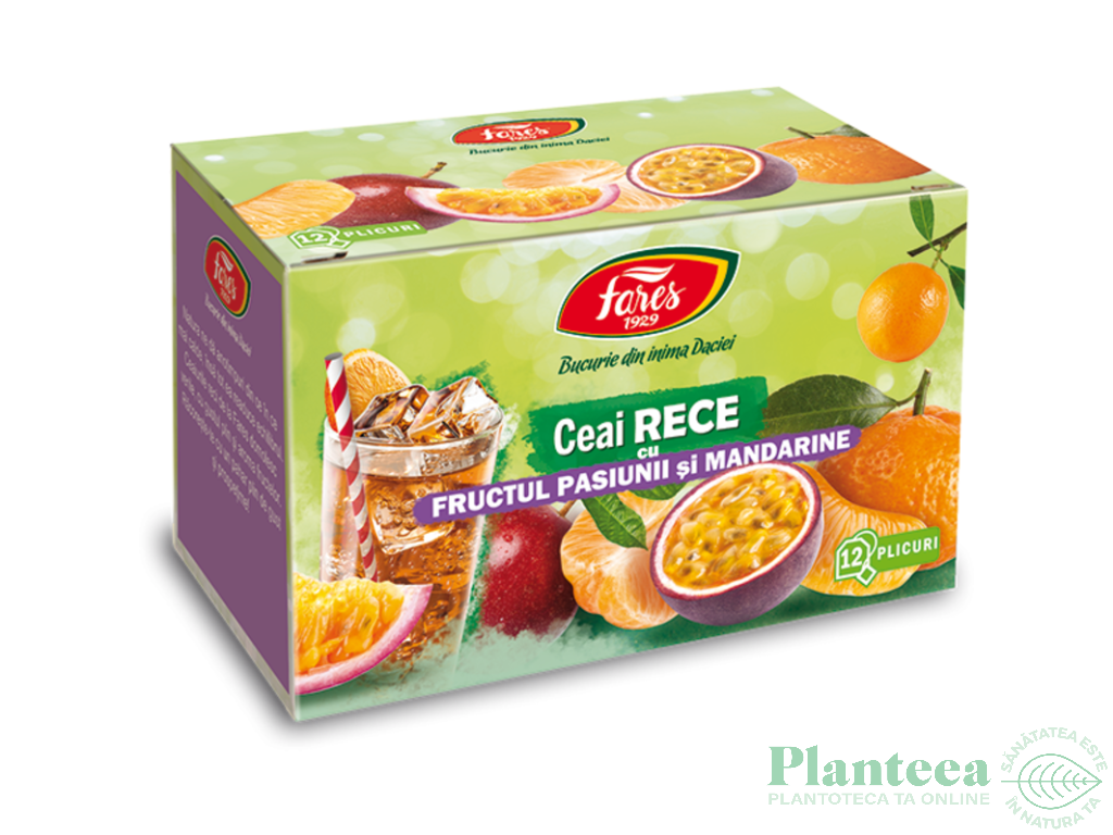 Ceai rece fructul pasiunii mandarine 12dz - FARES