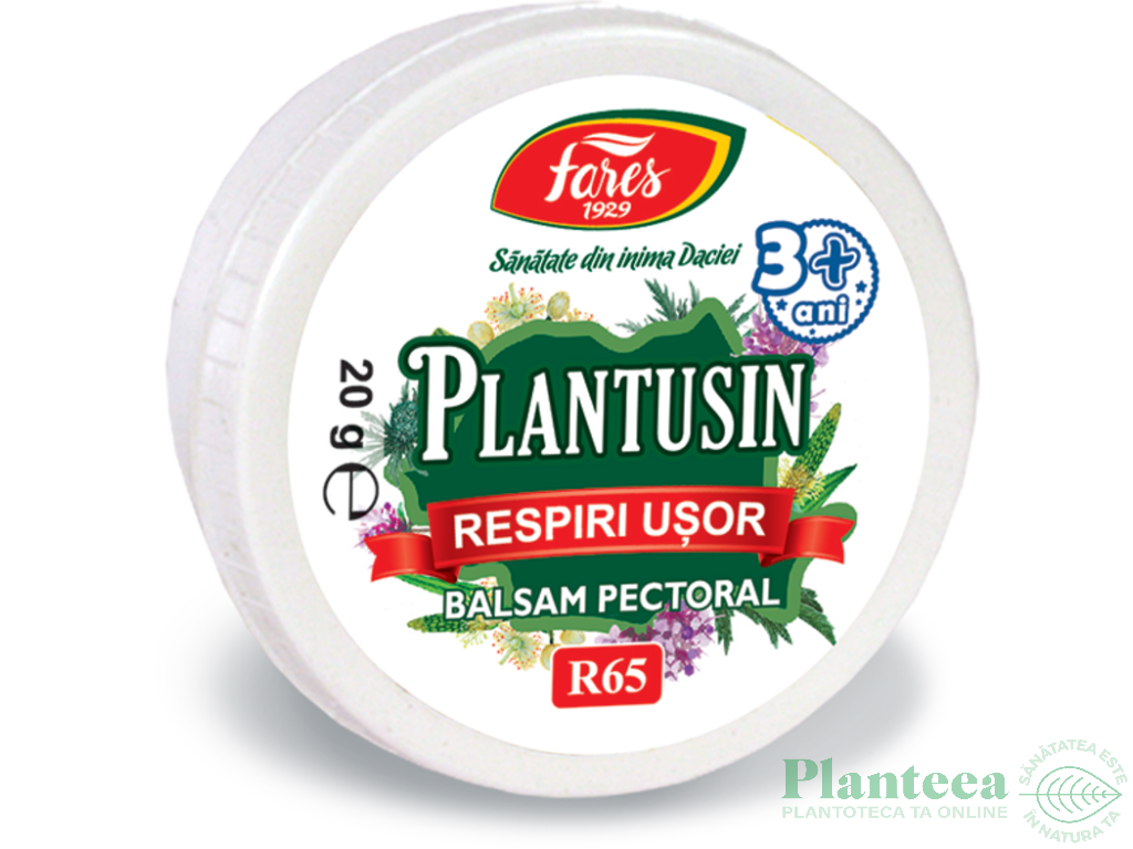 Balsam pectoral Respiri Usor Plantusin 20g - FARES