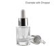 Flacon sticla transparenta Laura fara capac 15ml - MAYAM