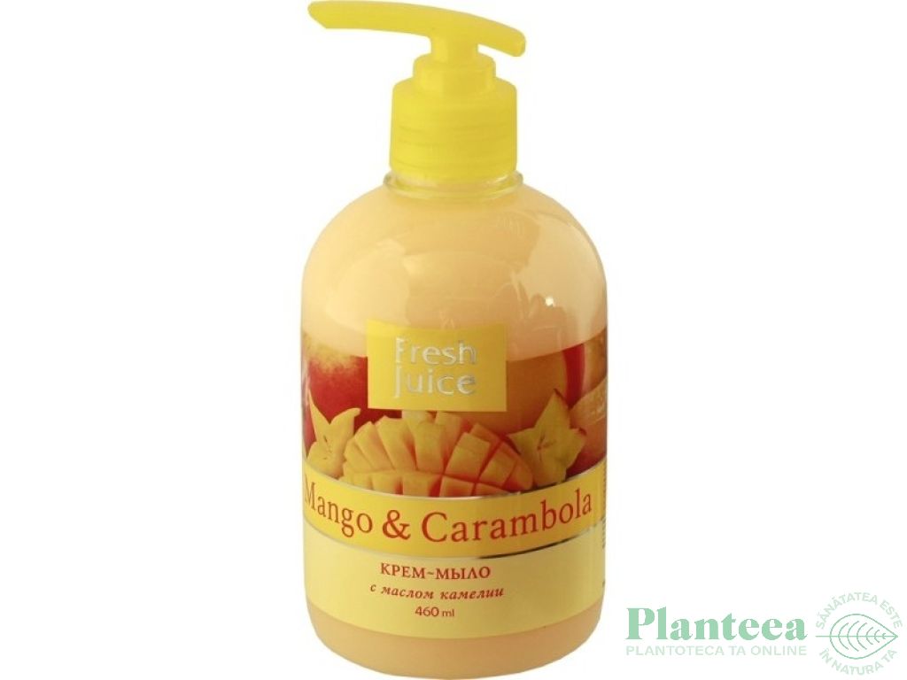 Sapun lichid maini ulei camellia mango carambola 460ml - FRESH JUICE