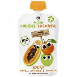 Piure mere portocale papaya bio 100g - ERDBAR