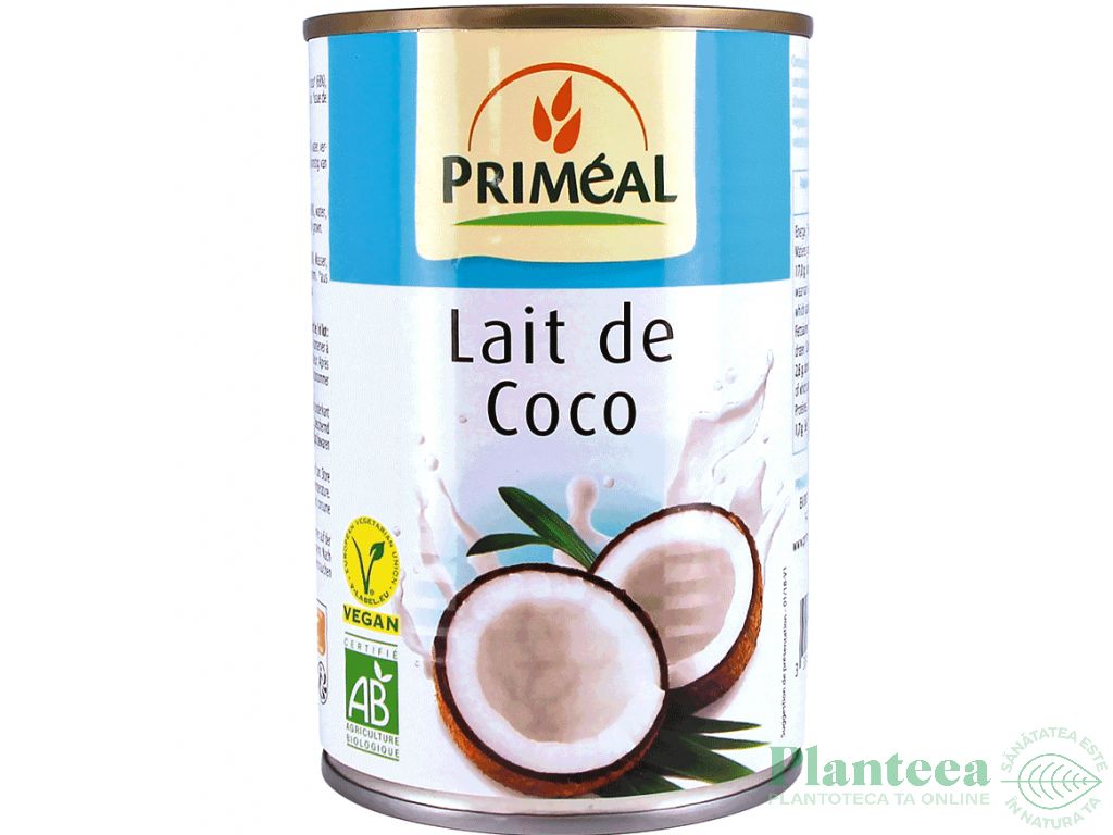 Lapte cocos bio 400ml - PRIMEAL