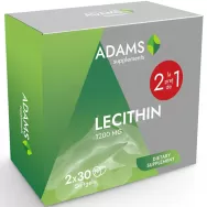 Pachet Lecitina 1200mg 2x30cps - ADAMS SUPPLEMENTS
