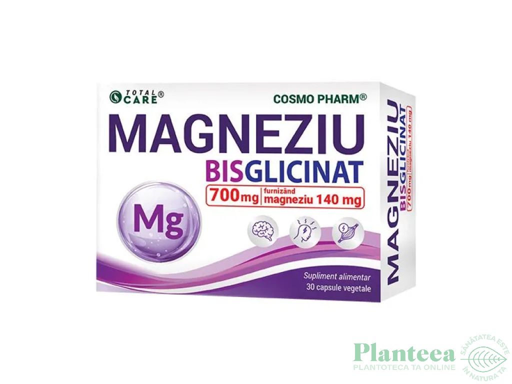 Magneziu bisglicinat 30cp - TOTAL CARE