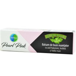 Balsam buze nuantator acid hialuronic nalba mare Pearl Pink 4,8g - VERRE DE NATURE