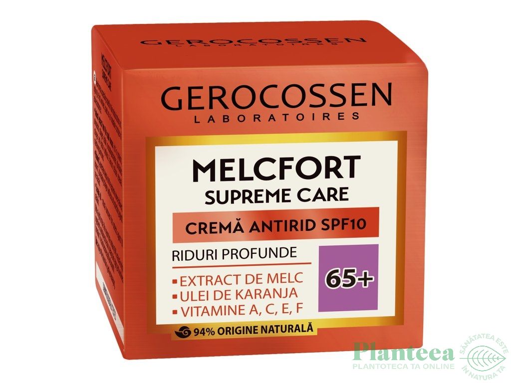 Crema antirid riduri profunde 65+ Melcfort Supreme Care 50ml - GEROCOSSEN