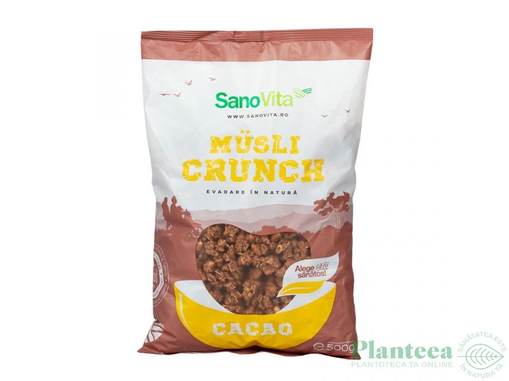 Musli crocant cacao 500g - SANOVITA