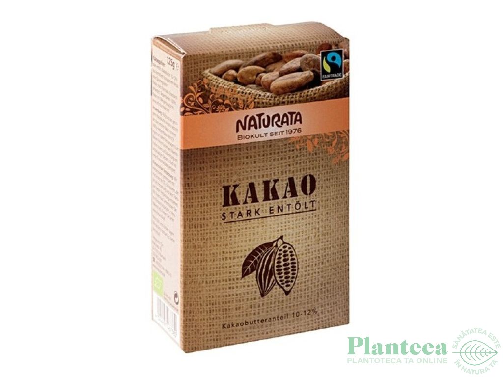 Cacao pulbere 12%grasime eco 125g - NATURATA