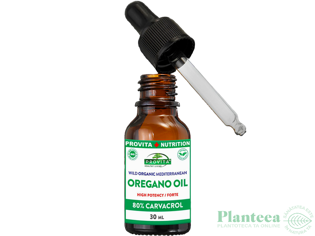 Ulei oregano salbatic mediteranean Forte 80% Carvacrol 30ml - PROVITA NUTRITION