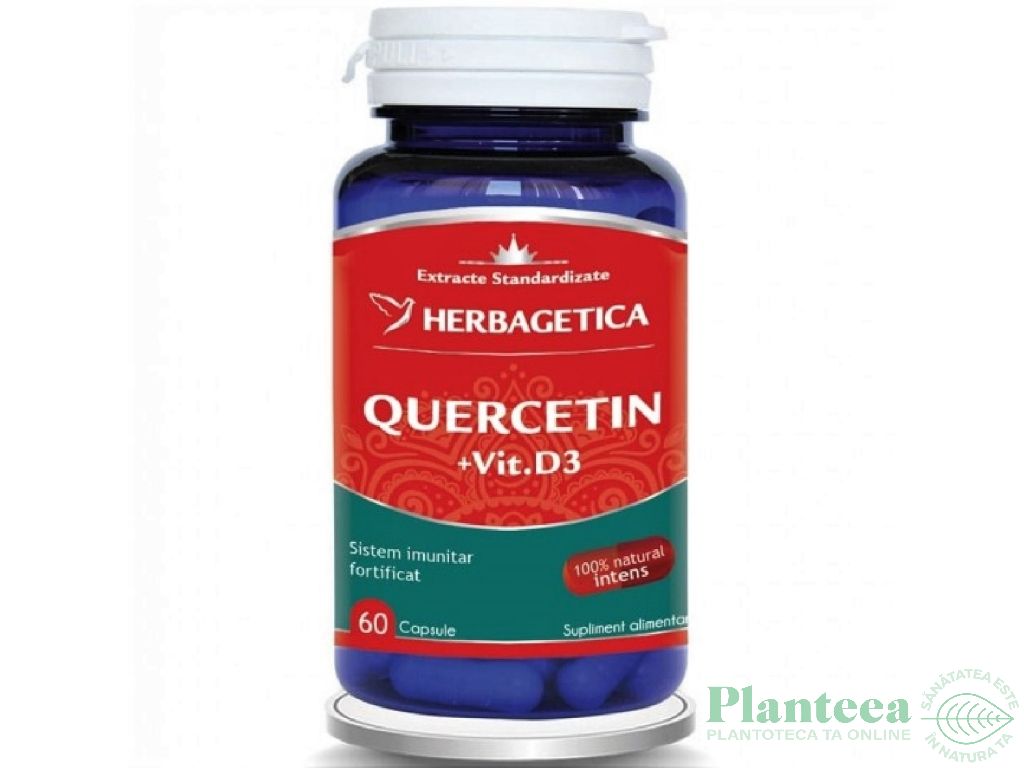 Quercetin vitamina D3 60cps - HERBAGETICA