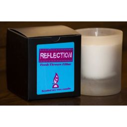 Candela sticla ceara soia 40h Reflection 130g - D`ECO