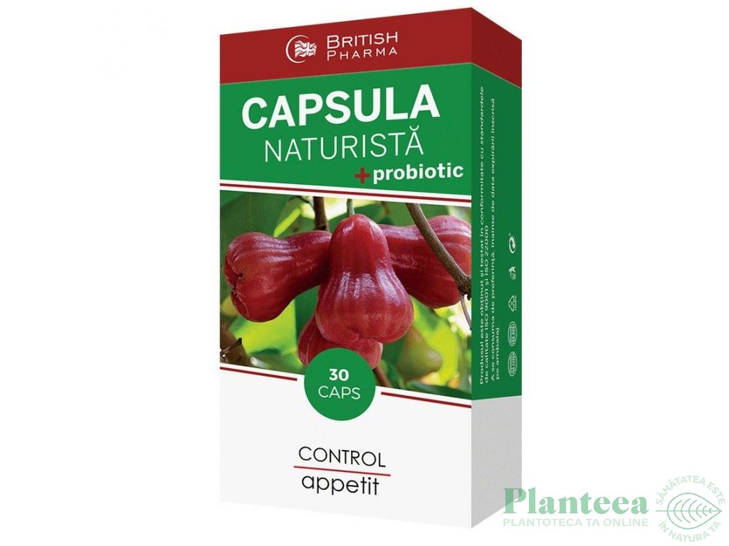 Capsula slim slabit naturala probiotic 30cps - BRITISH PHARMA