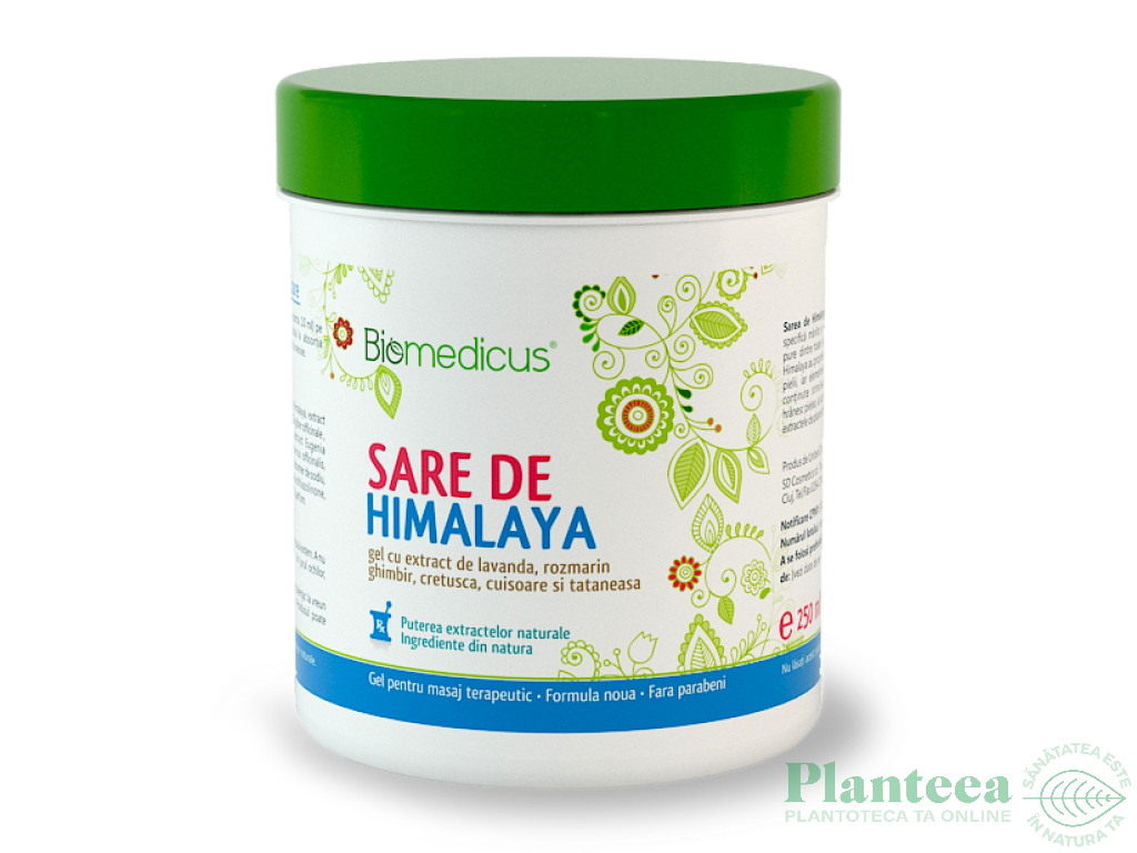 Gel sare Himalaya lavanda ghimbir cretusca 250ml - BIOMEDICUS