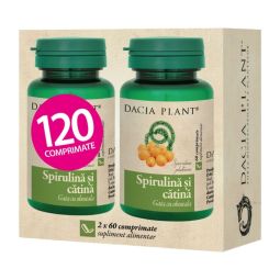 Pachet Spirulina catina 2x60cp - DACIA PLANT