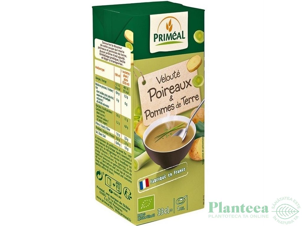 Supa crema praz cartofi eco 330ml - PRIMEAL