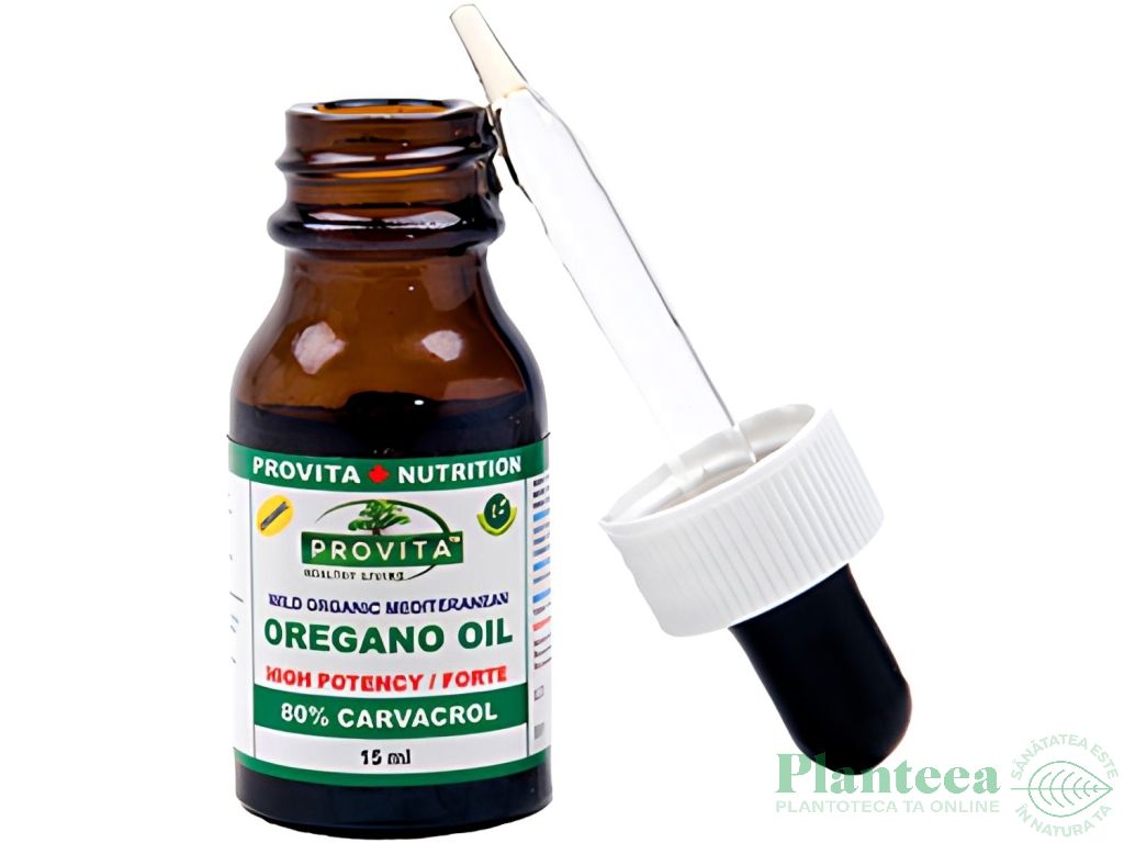 Ulei oregano salbatic mediteranean Forte 80% Carvacrol 15ml - PROVITA NUTRITION