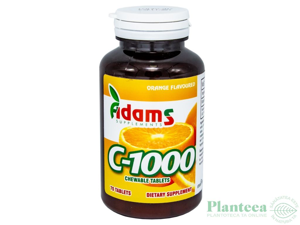 Vitamina C 1000mg portocale 70cp - ADAMS