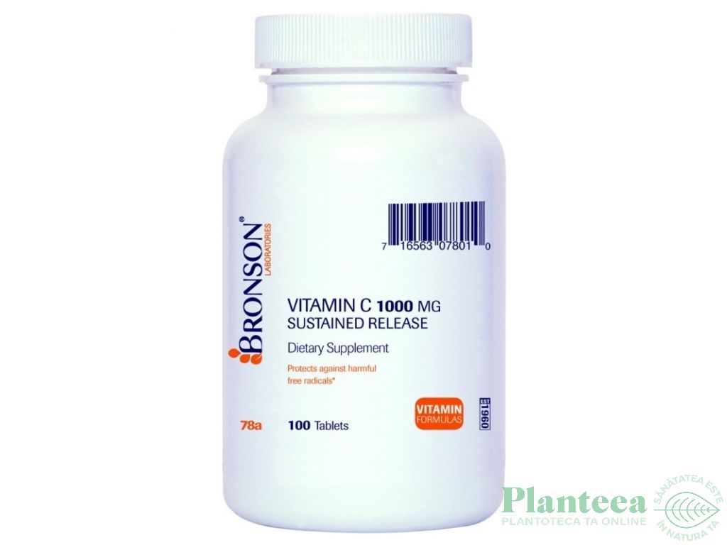 Vitamina C 1000mg 100cp - BRONSON