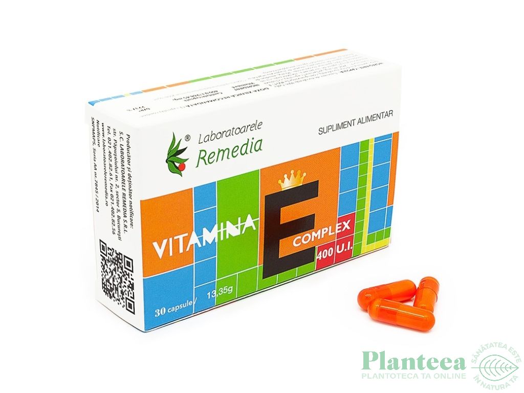 Vitamina E complex 400ui 30cps - REMEDIA