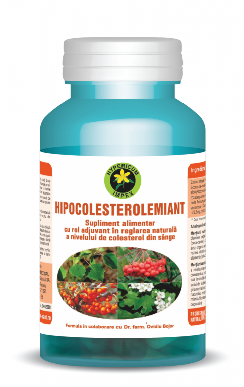 Hipocolesterolemiant 60cps - HYPERICUM PLANT