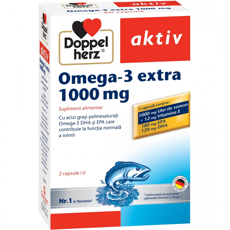 Omega3 extra 1000mg 60cps - DOPPEL HERZ