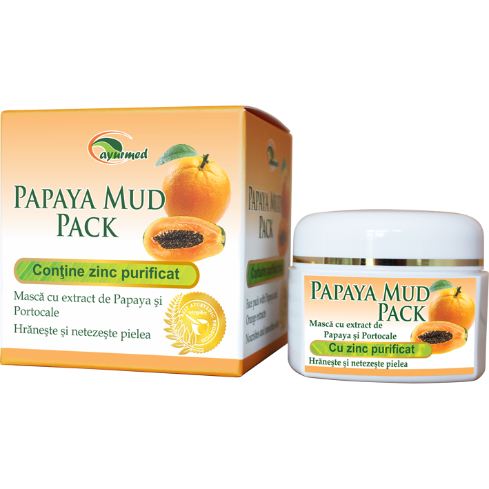 Masca fata revitalizanta papaya portocale 50g - AYURMED