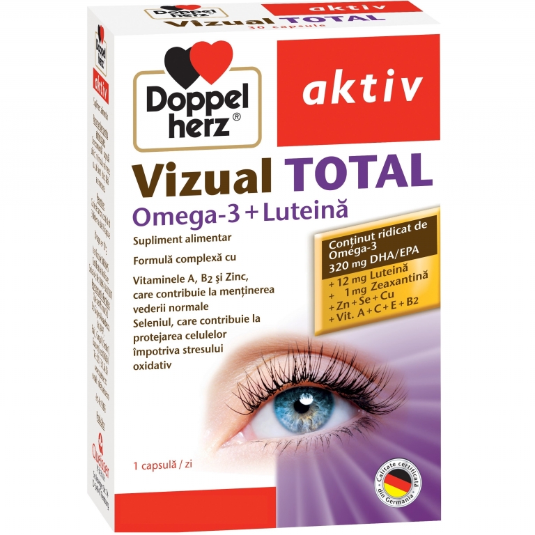 Vizual Total omega3 luteina 30cps - DOPPEL HERZ