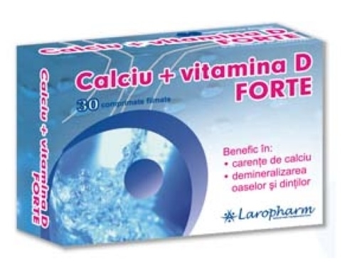 Calciu D forte 30cp - LAROPHARM