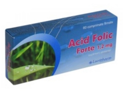 Acid folic 1,2mg forte 60cp - LAROPHARM