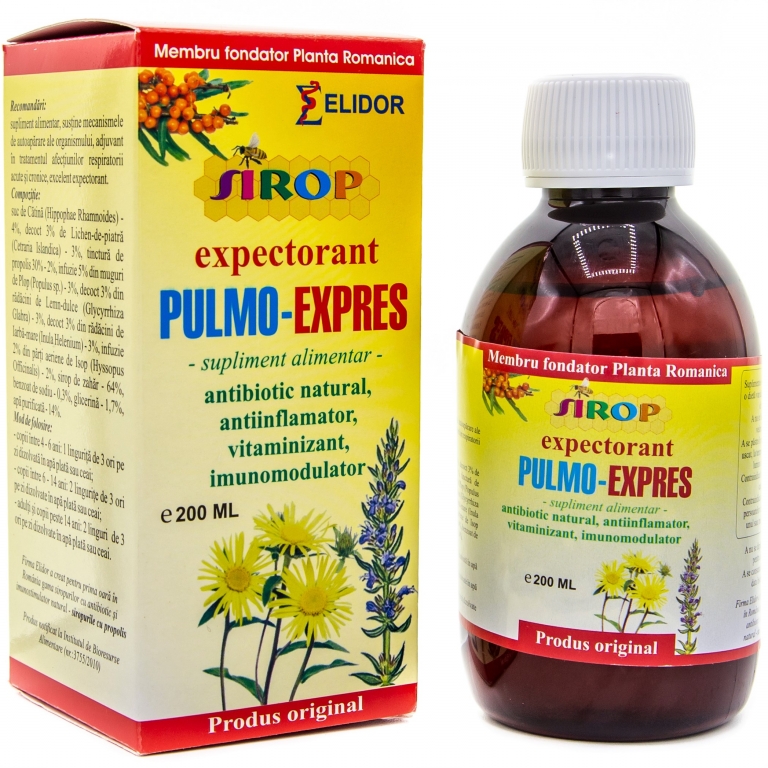 Sirop expectorant PulmoExpres 200ml - ELIDOR