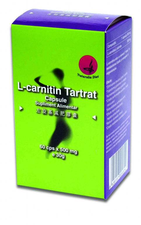 L carnitin tartrat 500mg 60cps - NATURALIA DIET