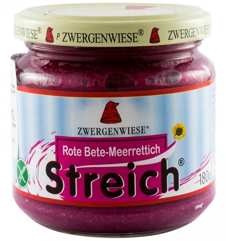 Pate vegetal fl soarelui sfecla rosie hrean eco 180g - ZWERGENWIESE