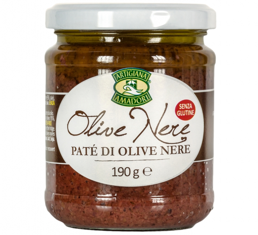 Pate vegetal masline negre 190g - ARTIGIANA AMADORI