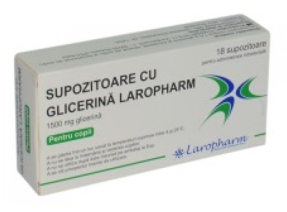 Supozitoare glicerina copii 1500mg 18b - LAROPHARM