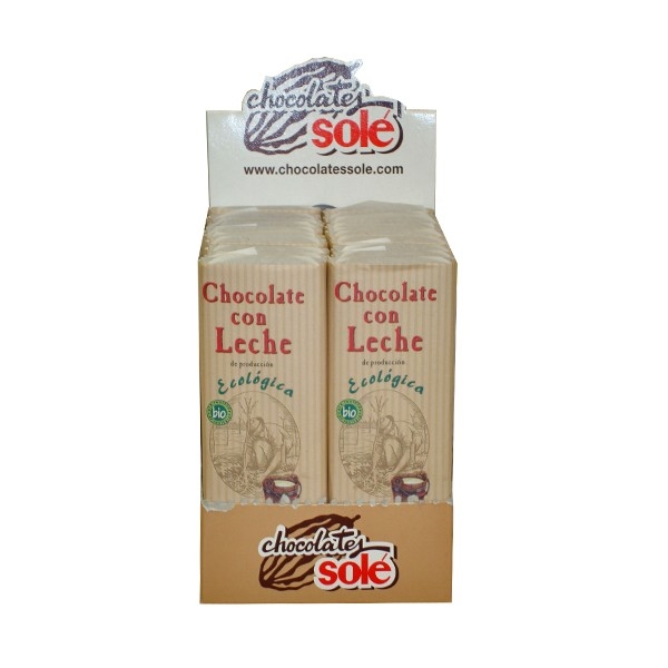 Mini ciocolata lapte eco 25g - SOLE