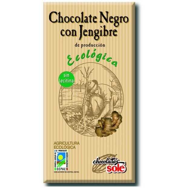 Ciocolata neagra 56% ghimbir eco 100g - SOLE