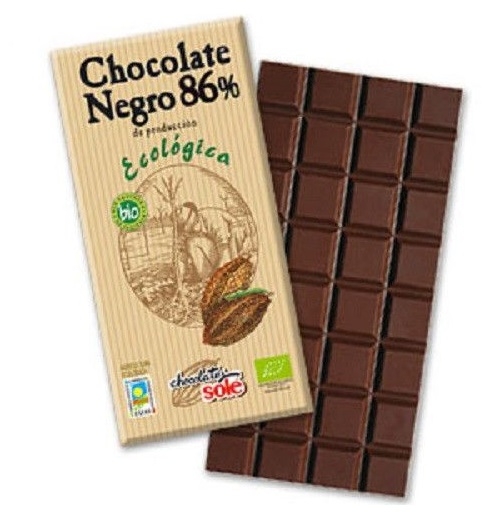 Ciocolata neagra 86%cacao eco 100g - SOLE